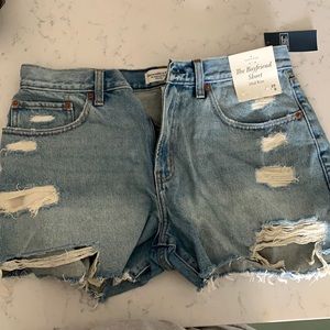 Abercrombie The Boyfriend Jean Shorts
